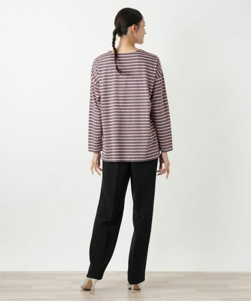 Leilian PLUS HOUSE / レリアンプラスハウス カットソー | ボーダーカットソー【プラス企画】 | 詳細3