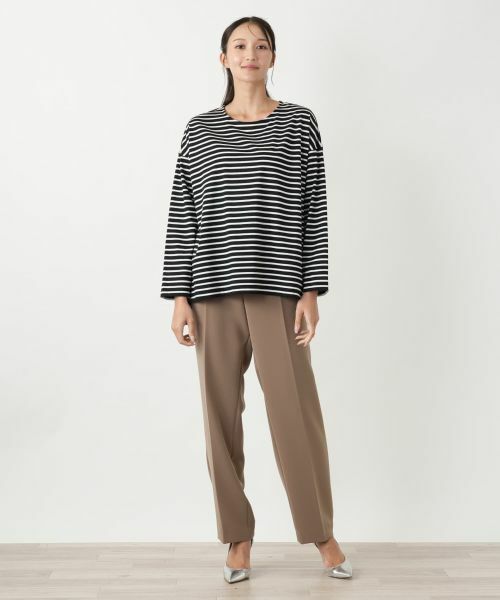 Leilian PLUS HOUSE / レリアンプラスハウス カットソー | ボーダーカットソー【プラス企画】 | 詳細4