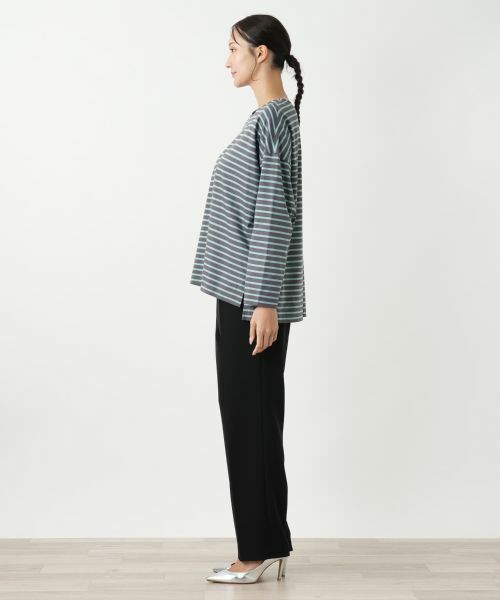 Leilian PLUS HOUSE / レリアンプラスハウス カットソー | ボーダーカットソー【プラス企画】 | 詳細8