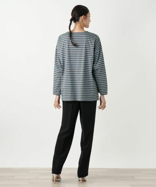 Leilian PLUS HOUSE / レリアンプラスハウス カットソー | ボーダーカットソー【プラス企画】 | 詳細9