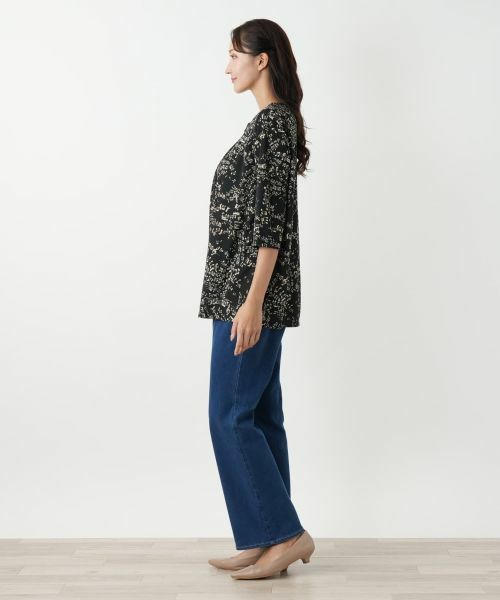 Leilian PLUS HOUSE / レリアンプラスハウス カットソー | プリントカットソー【プラス企画】 | 詳細2