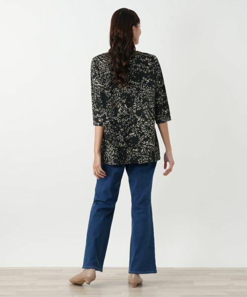 Leilian PLUS HOUSE / レリアンプラスハウス カットソー | プリントカットソー【プラス企画】 | 詳細3