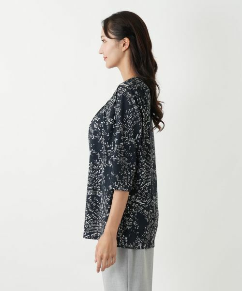 Leilian PLUS HOUSE / レリアンプラスハウス カットソー | プリントカットソー【プラス企画】 | 詳細8