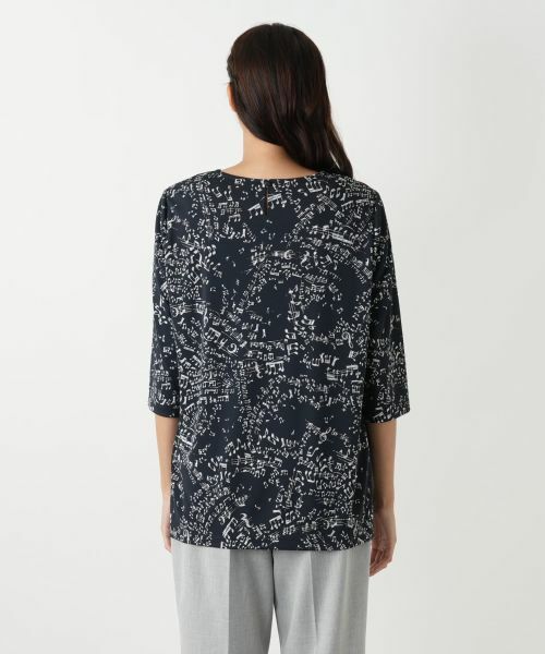 Leilian PLUS HOUSE / レリアンプラスハウス カットソー | プリントカットソー【プラス企画】 | 詳細9