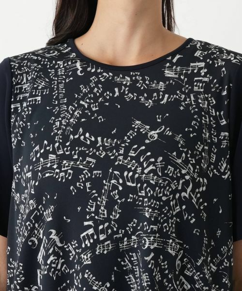 Leilian PLUS HOUSE / レリアンプラスハウス カットソー | プリント切替カットソー【プラス企画】 | 詳細10