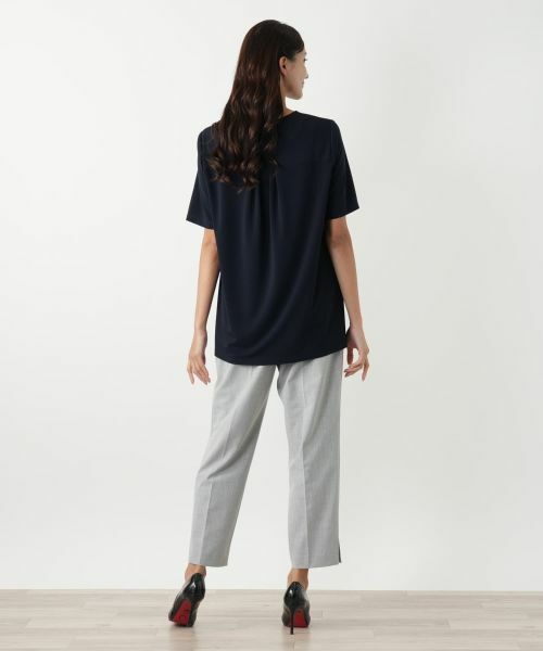 Leilian PLUS HOUSE / レリアンプラスハウス カットソー | プリント切替カットソー【プラス企画】 | 詳細6