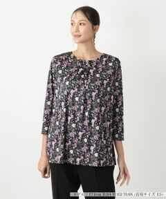 Leilian PLUS HOUSE / レリアンプラスハウス カットソー | 花柄カットソー【プラス企画】