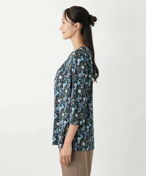 Leilian PLUS HOUSE / レリアンプラスハウス カットソー | 花柄カットソー【プラス企画】 | 詳細8
