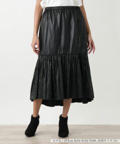 Leilian PLUS HOUSE / レリアンプラスハウス ミニ・ひざ丈スカート | プリーツ切替スカート【プラス企画】