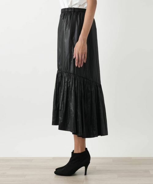 Leilian PLUS HOUSE / レリアンプラスハウス ミニ・ひざ丈スカート | プリーツ切替スカート【プラス企画】 | 詳細5