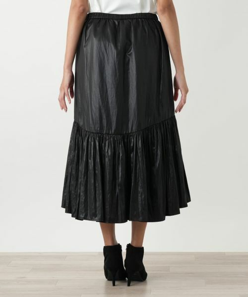 Leilian PLUS HOUSE / レリアンプラスハウス ミニ・ひざ丈スカート | プリーツ切替スカート【プラス企画】 | 詳細6