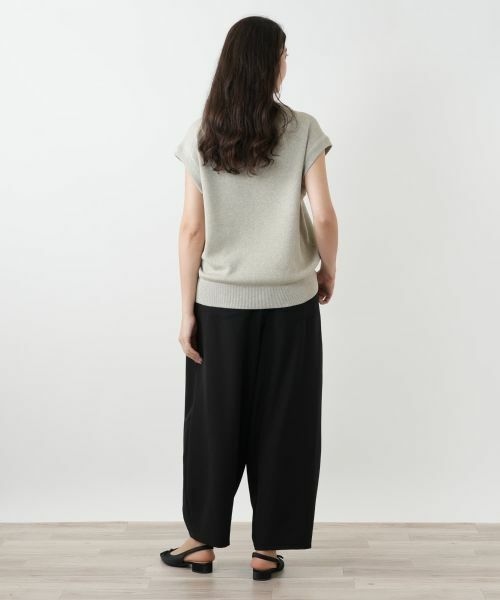 Leilian PLUS HOUSE / レリアンプラスハウス ニット・セーター | ラメフレンチスリーブニット【プラス企画】 | 詳細6