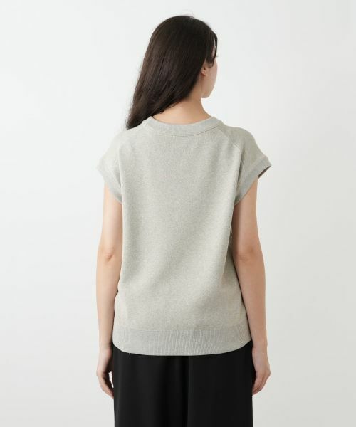 Leilian PLUS HOUSE / レリアンプラスハウス ニット・セーター | ラメフレンチスリーブニット【プラス企画】 | 詳細9