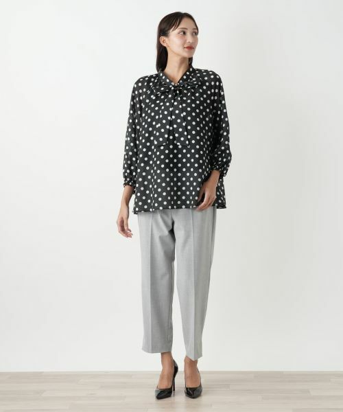 Leilian PLUS HOUSE / レリアンプラスハウス シャツ・ブラウス | ドットボウタイブラウス【プラス企画】 | 詳細1