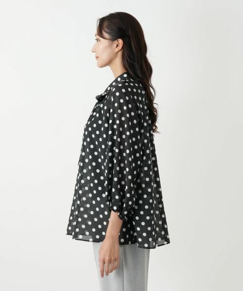 Leilian PLUS HOUSE / レリアンプラスハウス シャツ・ブラウス | ドットボウタイブラウス【プラス企画】 | 詳細5