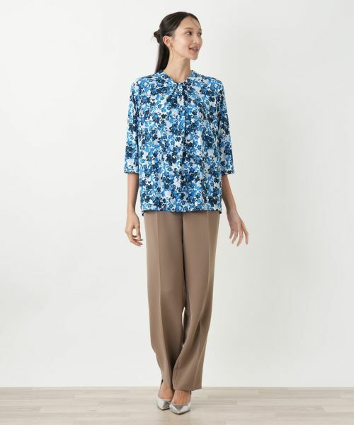 Leilian PLUS HOUSE / レリアンプラスハウス カットソー | 花柄カットソー【Leilian WHITE LABEL】 | 詳細1