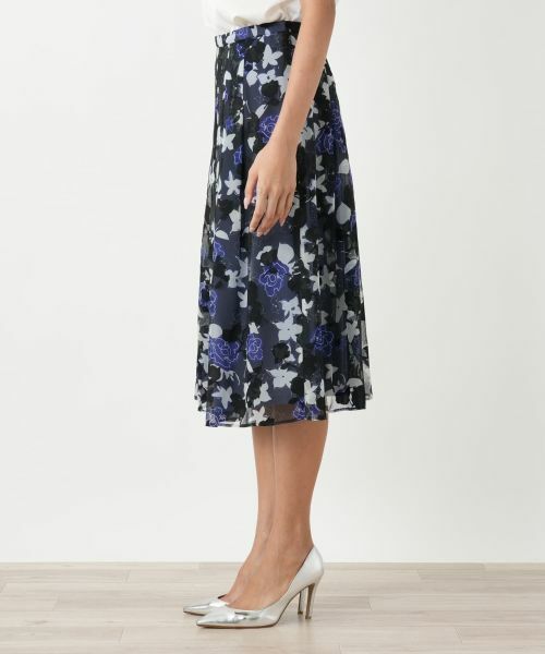 Leilian PLUS HOUSE / レリアンプラスハウス セットアップ | 花柄ブラウススーツ【Leilian WHITE LABEL】 | 詳細16