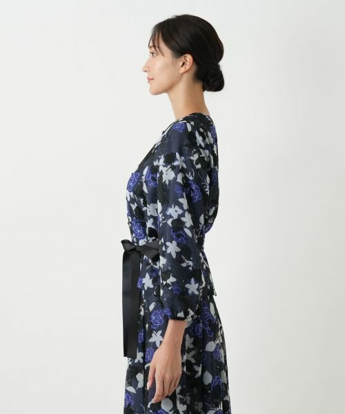 Leilian PLUS HOUSE / レリアンプラスハウス セットアップ | 花柄ブラウススーツ【Leilian WHITE LABEL】 | 詳細6