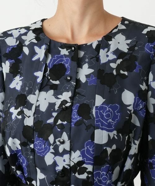 Leilian PLUS HOUSE / レリアンプラスハウス セットアップ | 花柄ブラウススーツ【Leilian WHITE LABEL】 | 詳細8