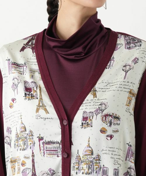 Leilian PLUS HOUSE / レリアンプラスハウス カーディガン・ボレロ | プリント柄カーディガン【Leilian WHITE LABEL】 | 詳細10