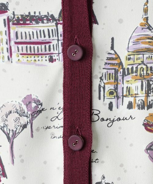 Leilian PLUS HOUSE / レリアンプラスハウス カーディガン・ボレロ | プリント柄カーディガン【Leilian WHITE LABEL】 | 詳細14