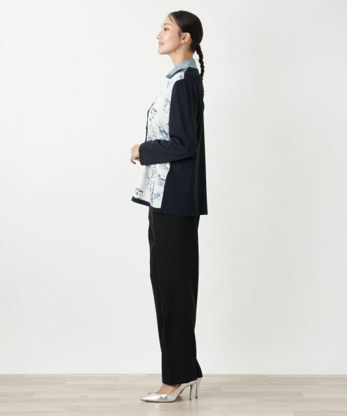 Leilian PLUS HOUSE / レリアンプラスハウス カーディガン・ボレロ | プリント柄カーディガン【Leilian WHITE LABEL】 | 詳細2