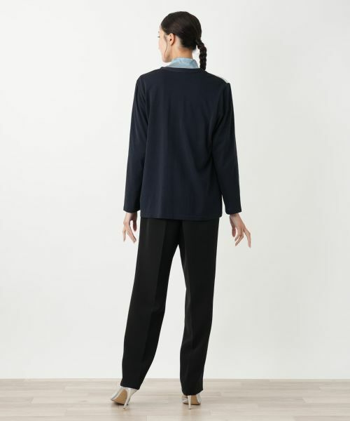 Leilian PLUS HOUSE / レリアンプラスハウス カーディガン・ボレロ | プリント柄カーディガン【Leilian WHITE LABEL】 | 詳細3