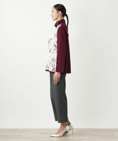 Leilian PLUS HOUSE / レリアンプラスハウス カーディガン・ボレロ | プリント柄カーディガン【Leilian WHITE LABEL】 | 詳細5