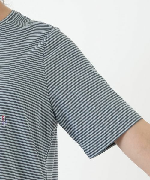 Leilian PLUS HOUSE / レリアンプラスハウス Tシャツ | ボーダー刺繍Tシャツ【Leilian WHITE LABEL】 | 詳細12