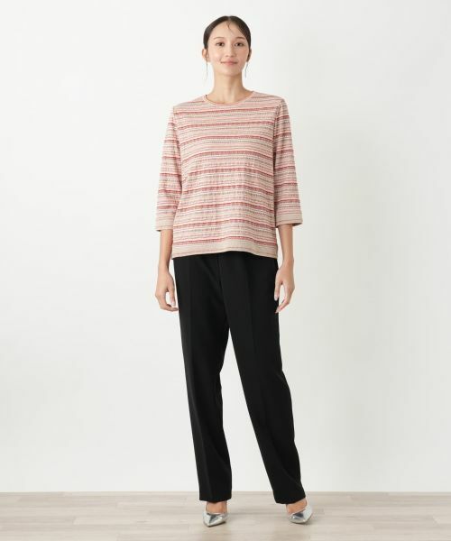 Leilian PLUS HOUSE / レリアンプラスハウス Tシャツ | 7分袖Tシャツ【Leilian WHITE LABEL】 | 詳細1