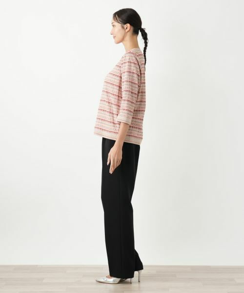 Leilian PLUS HOUSE / レリアンプラスハウス Tシャツ | 7分袖Tシャツ【Leilian WHITE LABEL】 | 詳細2