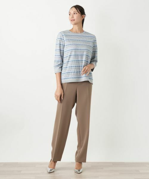 Leilian PLUS HOUSE / レリアンプラスハウス Tシャツ | 7分袖Tシャツ【Leilian WHITE LABEL】 | 詳細4