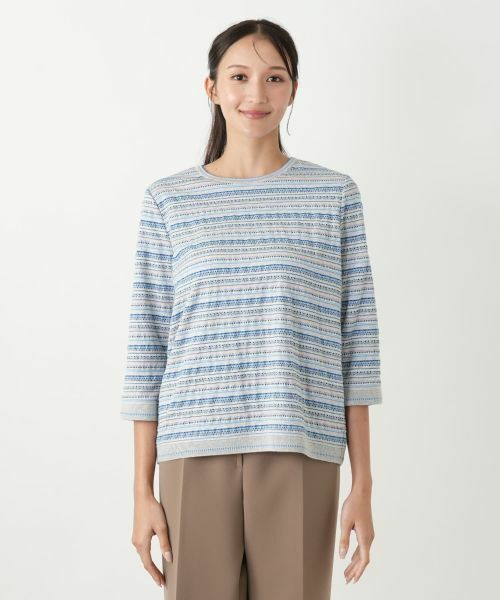 Leilian PLUS HOUSE / レリアンプラスハウス Tシャツ | 7分袖Tシャツ【Leilian WHITE LABEL】 | 詳細7