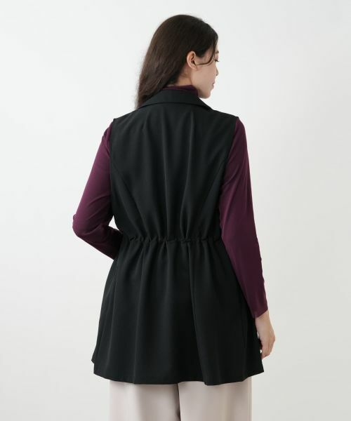 Leilian PLUS HOUSE / レリアンプラスハウス テーラードジャケット | ラペルドロングベスト【プラス企画】 | 詳細10