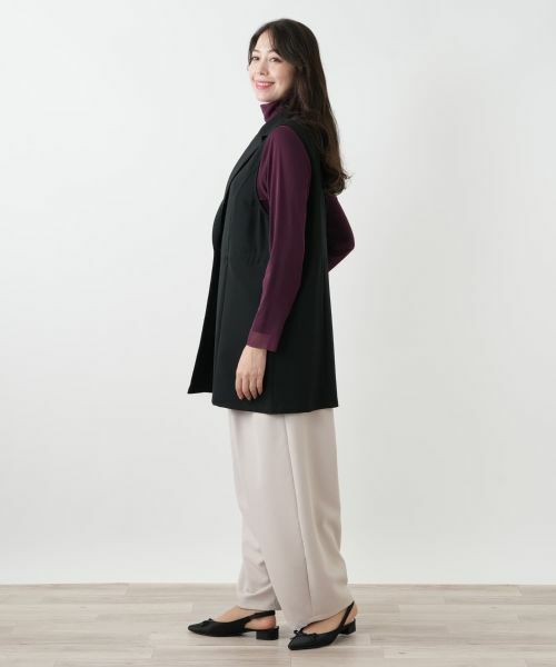 Leilian PLUS HOUSE / レリアンプラスハウス テーラードジャケット | ラペルドロングベスト【プラス企画】 | 詳細5