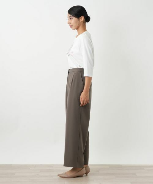 Leilian PLUS HOUSE / レリアンプラスハウス その他パンツ | ストレートワイドパンツ【プラス企画】 | 詳細5