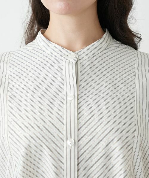 Leilian PLUS HOUSE / レリアンプラスハウス シャツ・ブラウス | バンドカラーブラウス【プラス企画】 | 詳細10