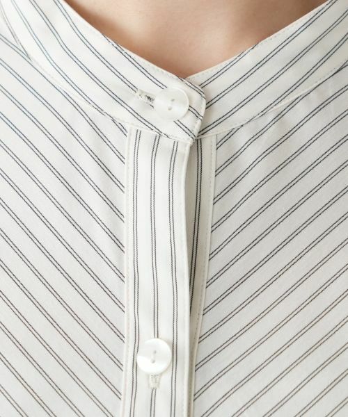 Leilian PLUS HOUSE / レリアンプラスハウス シャツ・ブラウス | バンドカラーブラウス【プラス企画】 | 詳細14