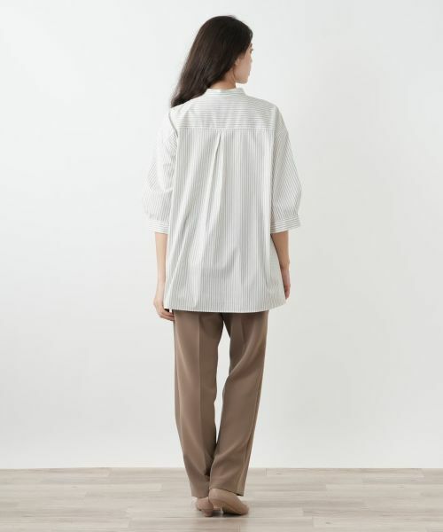 Leilian PLUS HOUSE / レリアンプラスハウス シャツ・ブラウス | バンドカラーブラウス【プラス企画】 | 詳細6