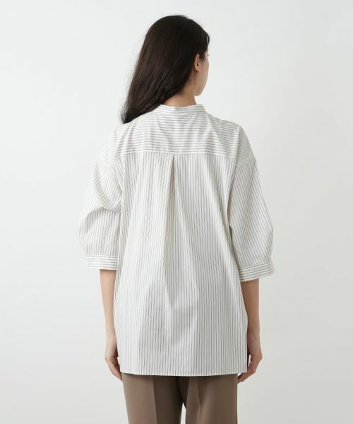 Leilian PLUS HOUSE / レリアンプラスハウス シャツ・ブラウス | バンドカラーブラウス【プラス企画】 | 詳細9