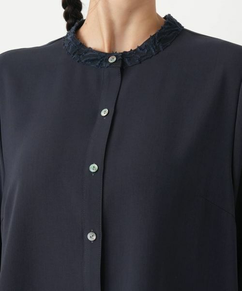 Leilian PLUS HOUSE / レリアンプラスハウス シャツ・ブラウス | スタンドカラー羽織ブラウス【プラス企画】 | 詳細10