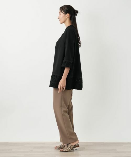 Leilian PLUS HOUSE / レリアンプラスハウス シャツ・ブラウス | スタンドカラー羽織ブラウス【プラス企画】 | 詳細2