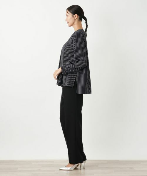 Leilian PLUS HOUSE / レリアンプラスハウス シャツ・ブラウス | ストライプブラウス【プラス企画】 | 詳細2