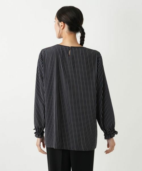 Leilian PLUS HOUSE / レリアンプラスハウス シャツ・ブラウス | ストライプブラウス【プラス企画】 | 詳細6