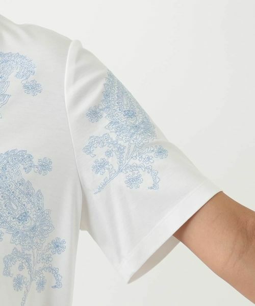 Leilian PLUS HOUSE / レリアンプラスハウス Tシャツ | ペイズリー刺繍カットソー【ROCHAS Premiere】 | 詳細15