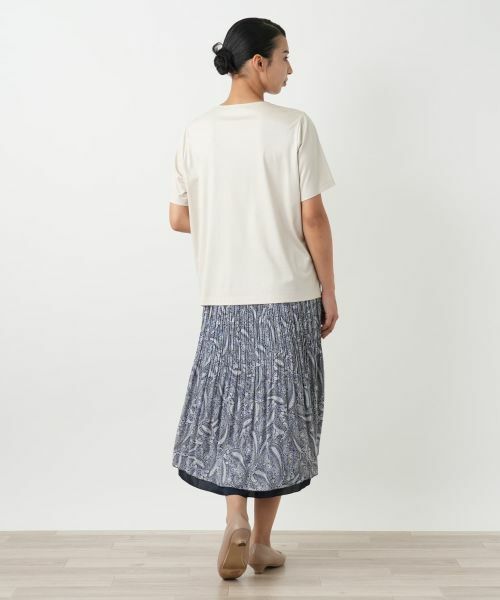 Leilian PLUS HOUSE / レリアンプラスハウス Tシャツ | ペイズリー刺繍カットソー【ROCHAS Premiere】 | 詳細3