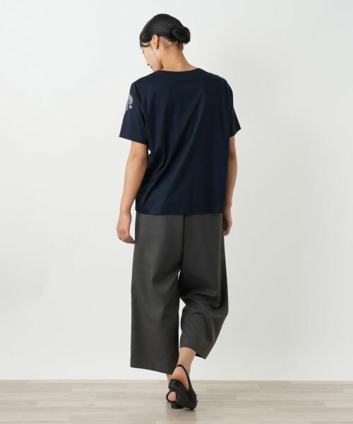 Leilian PLUS HOUSE / レリアンプラスハウス Tシャツ | ペイズリー刺繍カットソー【ROCHAS Premiere】 | 詳細6