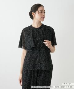 Leilian PLUS HOUSE / レリアンプラスハウス シャツ・ブラウス | ドットレイヤードブラウス【BOURGE】