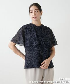 Leilian PLUS HOUSE / レリアンプラスハウス シャツ・ブラウス | ドットレイヤードブラウス【BOURGE】