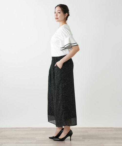 Leilian PLUS HOUSE / レリアンプラスハウス その他パンツ | ドットフレアパンツ【BOURGE】 | 詳細2